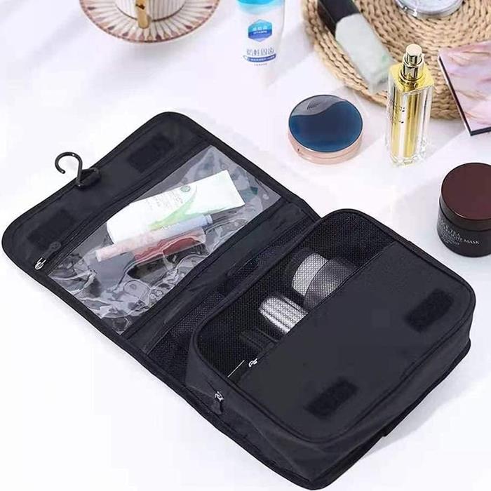 Men's and Women's Waterproof Travel Cosmetic Bag Large Black Organizer XXL
