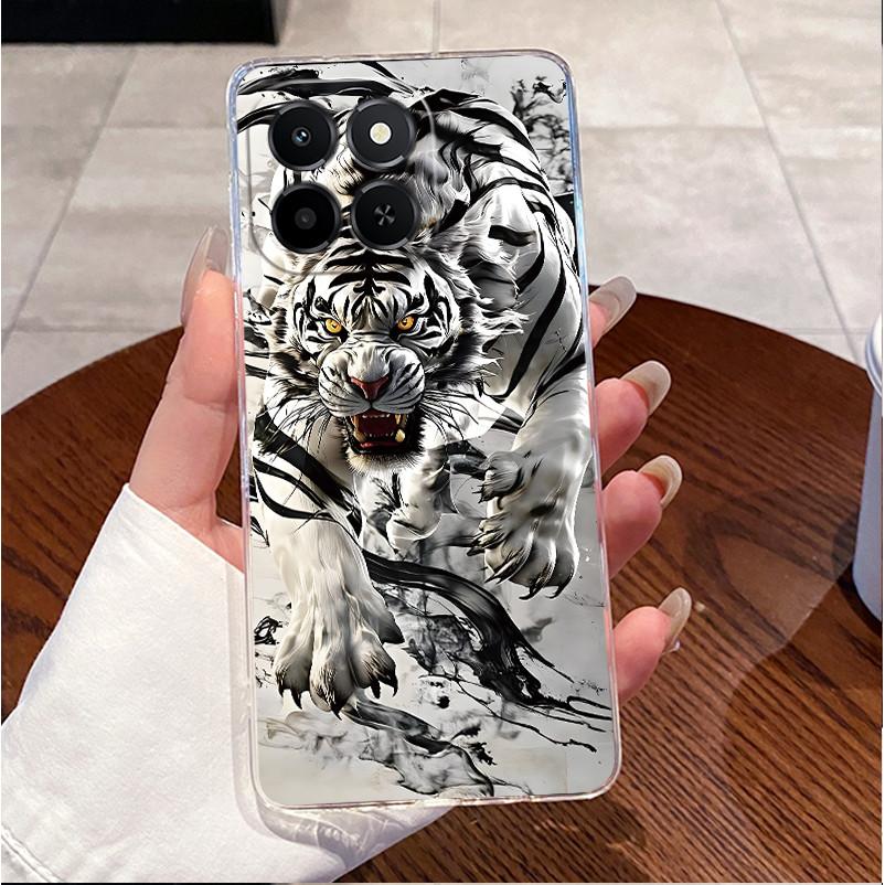 For Honor X6c Case NIC-LX2 Clear Luxury Cute Love Rabbit Funny TPU Soft Silicone Phone Case Honor X6c Back Cover NIC-LX1 NIC-LX3