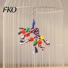 Cotton Rope Bird Chew Toy Colorful Parrot Toy, Biting Cockatiel Chewing Cage Accessory for Lovebird Budgie Parakeet