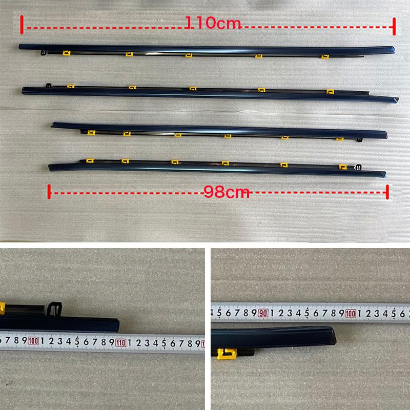 4 Pezzi Guarnizione Gomma Finestrino Cromata Per Honda CR-V CRV 2017-2021 Strisce Guarnizione Paraspruzzi Gomma Stampatura Modanatura Vetro Finestrino Porta