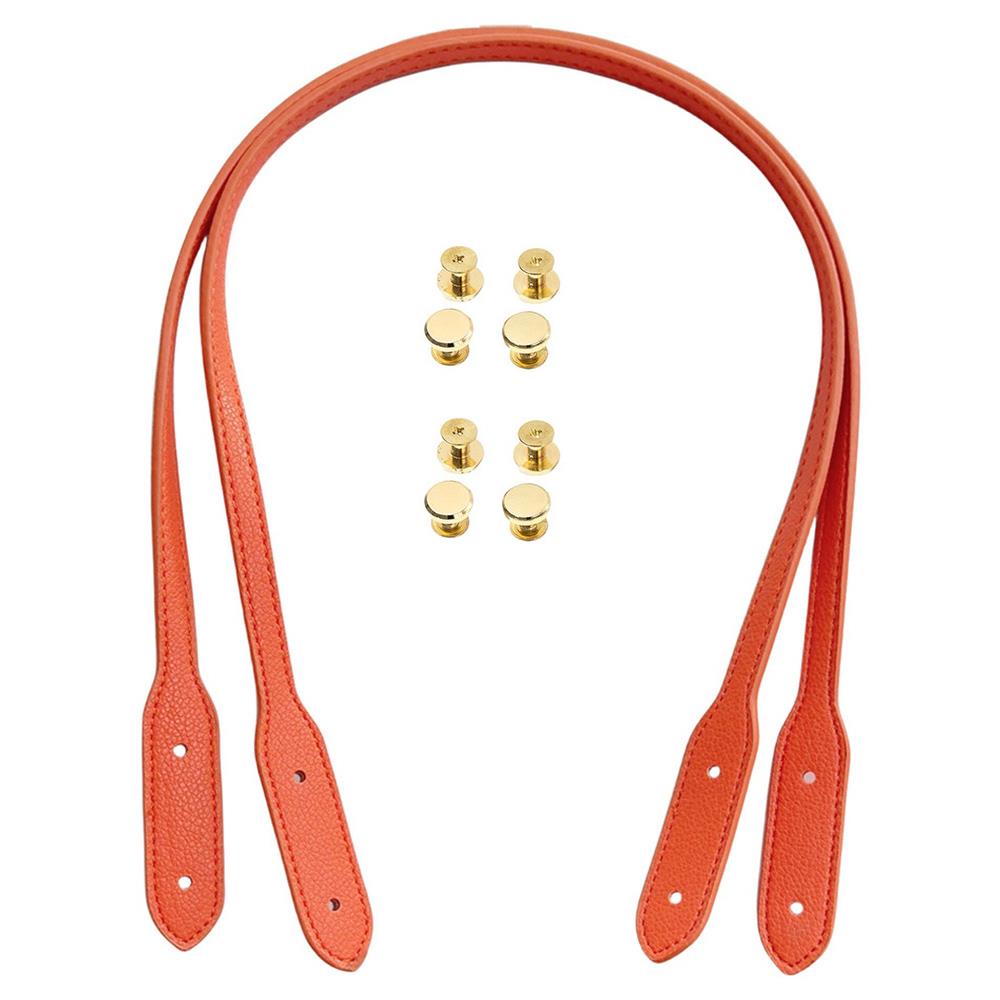 2025 1Pair PU Leather Shoulder Bag Straps Women Handbag Straps Girl's Bag Strap With Snap DIY Replacement Handle For Handbags