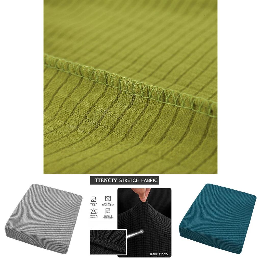 Stretchy Couch Seat Cushion Cover Soft Hand-feeling Easy To Fit Furniture Protector