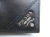 Authentic PRADA Black Saffiano Leather Card Case Card Holder #a929  Refurbished
