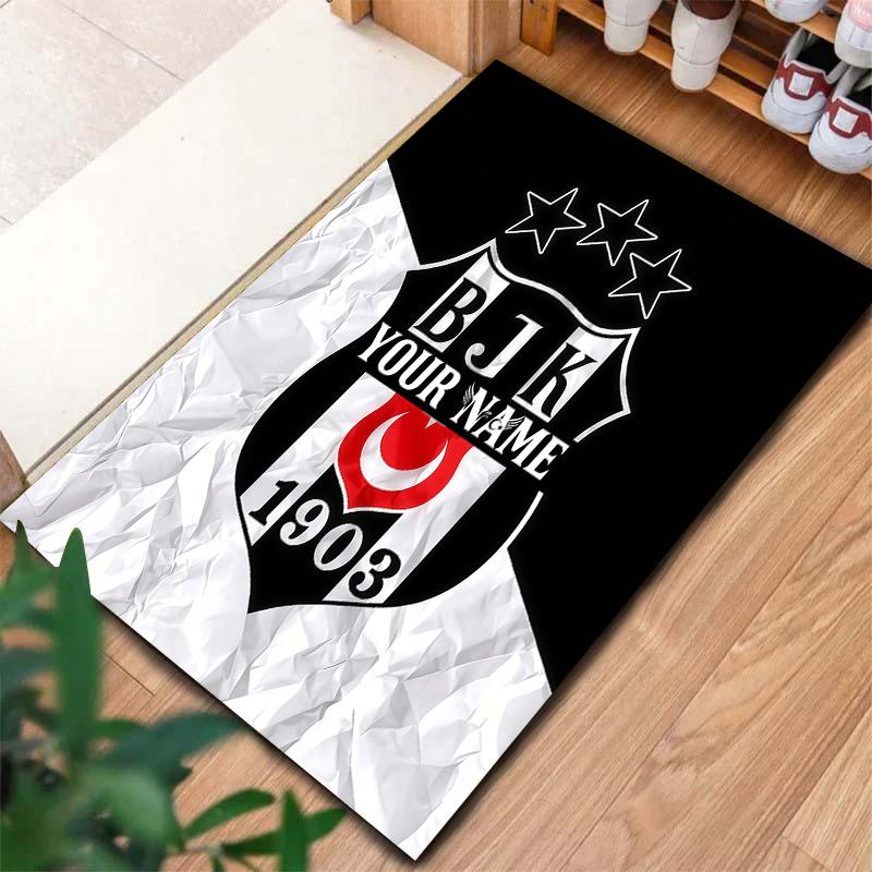 Besiktas Gymnastics Club Custom Name Carpet Rug For Living Room Bedroom Home Sofa Decoration Kids Play Nonslip Floor Mat