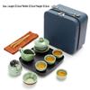 Woding Ge Kiln Portable Travel Tea Set with 1 Pot and 4 Cups