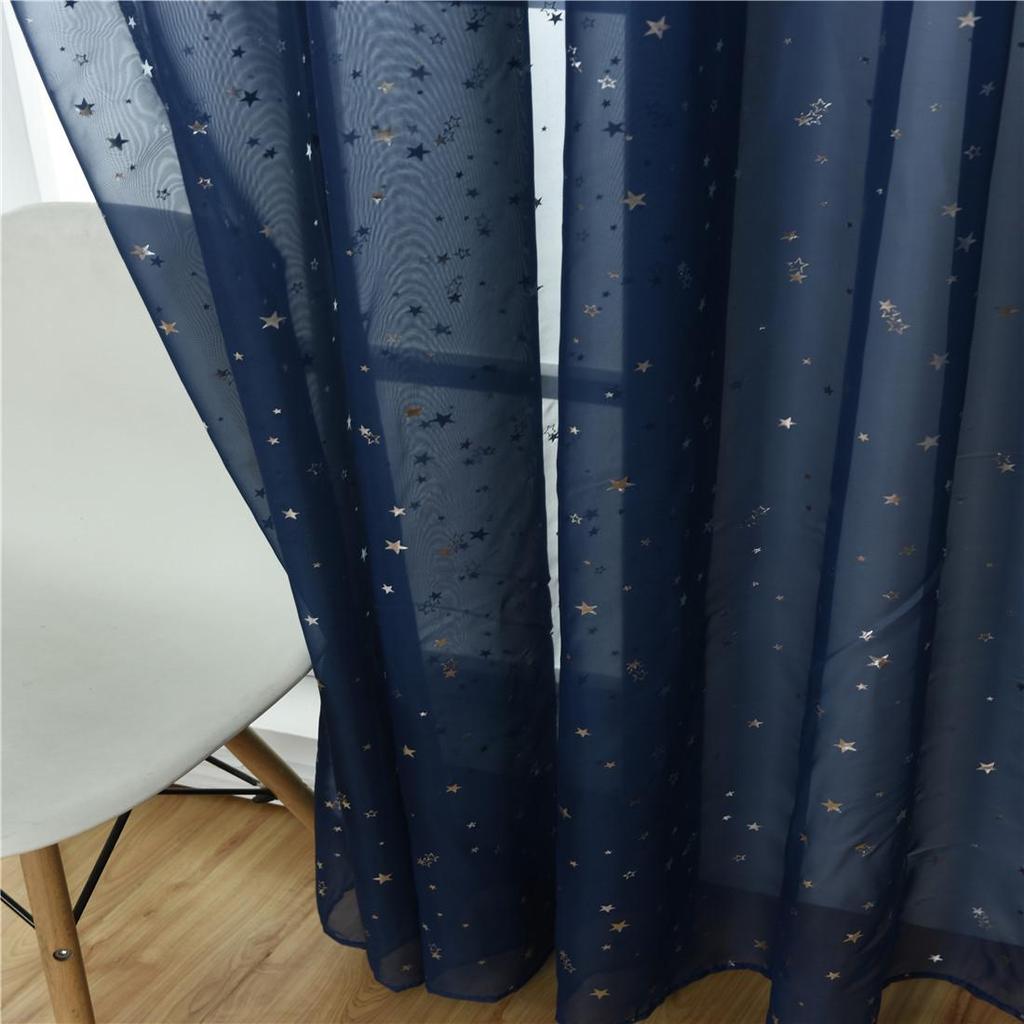 Star Sheer Curtain for Bedroom & Living Room - Trendy Design