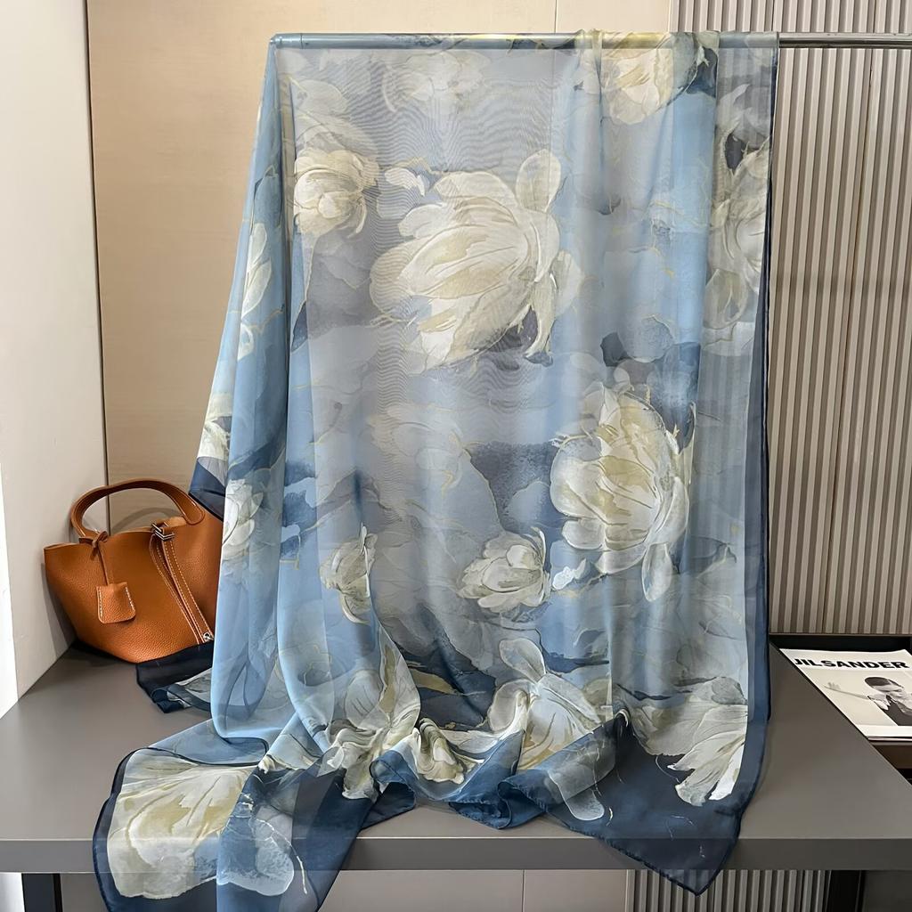 Damski szal wysokiej klasy, nowy, duży, modny, wszechstronny i stylowy szal wiosenno-letni, szal-krem przeciwsłoneczny dla mamy