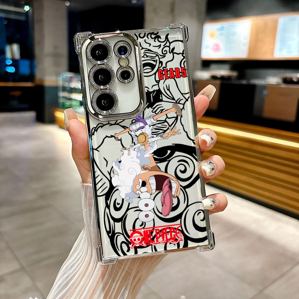 Sun God Nika GEAR 5 Luffy Cute Coque For Galaxy S26 Ultra Phone Case For Samsung S26 S25 S24 S23 S21 Ultra S20 FE S25 Plus Cover