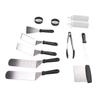 12Pcs Stainless Steel Grilling Kit Food Grade Material Heat Resistant BBQ Grill Tool Set with for