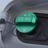 LEXLEYS Mazda CX-60 KH Type Green Fuel Cap, Fuel Cap, Gasoline, Aluminum, Cap Cover, Inlet, Cap, Fuel Tank