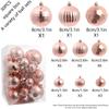 1box 4/6/8cm Christmas Decoration Shatterproof Plastic Christmas Ball Xmas Tree Hanging ornaments for Home Party Holiday Navidad