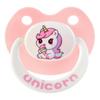 Cute Adult Sized Pacifier for Anxiety: Big Shield Unicorn Paci for Autism - Soft Silicone Large Nipple Binky for Sleeping Pink and White