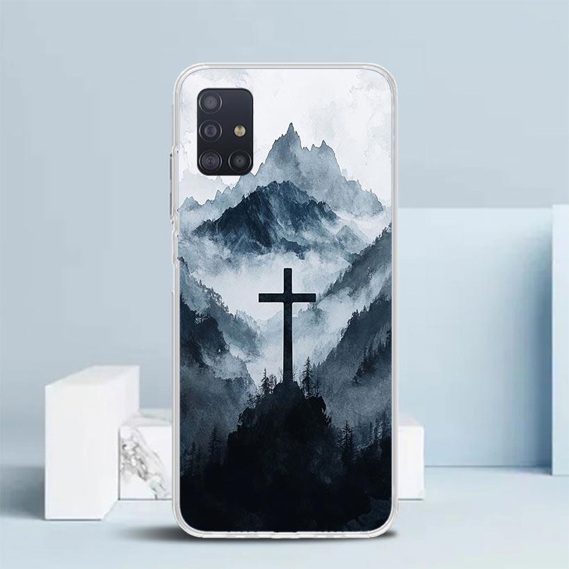 

Jesus Bible Soft Cover for Samsung Galaxy A12 A22 A32 A52 A72 A02S Phone Case Note 20 Ultra 10 S10 Plus A51 A71 A50S A20S A10S G Samsung A12 5G