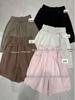 Xiao Wang's Plus Size High Waist A-line Denim Shorts - Spring/Summer Korean Style
