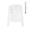 ELLASSAY Women's Merino Wool V-neck Knit Sweater