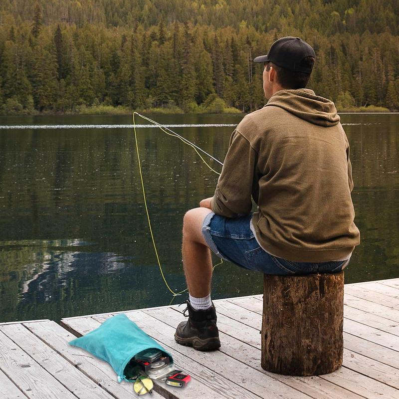 Drawstring Fishing Reel Storage Bag Portable Fishing Reel Protector Fishing Tackle Bag Accessory Portable bag for fishing stuff
