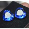 Natural Blue Tanzanite Loose Gemstone 16 Ct Tanzanian Heart Cut Pair for Jewelry Making and Crafts