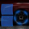 20PCS Reflective Car Wheel Stripe Stickers, Car Tire Rim Safety Decorative Stickers For Motorcycle Bike Truck Car Decals