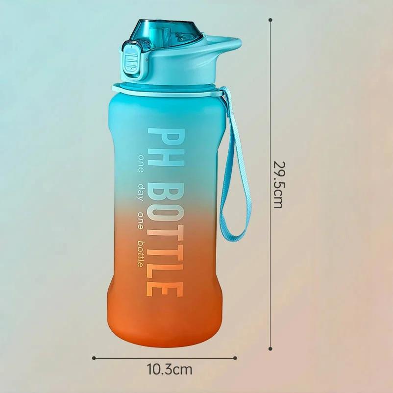 

2.2L High-capacity Sport Water Bottle Portable Outdoor Travel Leakproof Drinking Bottle High Temperature Resistance Drink Bottle 2200ML небесно-голубой