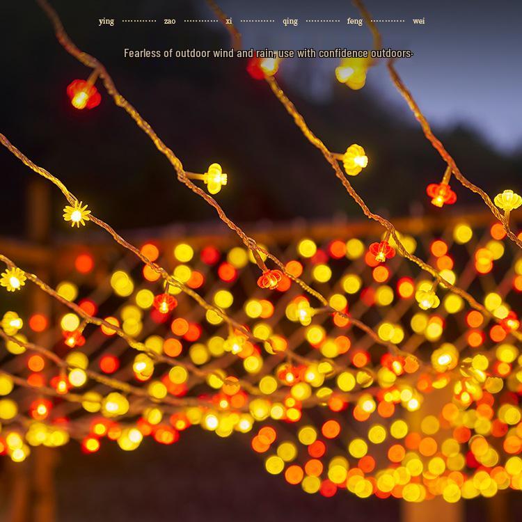 2024 New Year Waterproof Dragon Lantern String Lights - Flashing Festival Decor