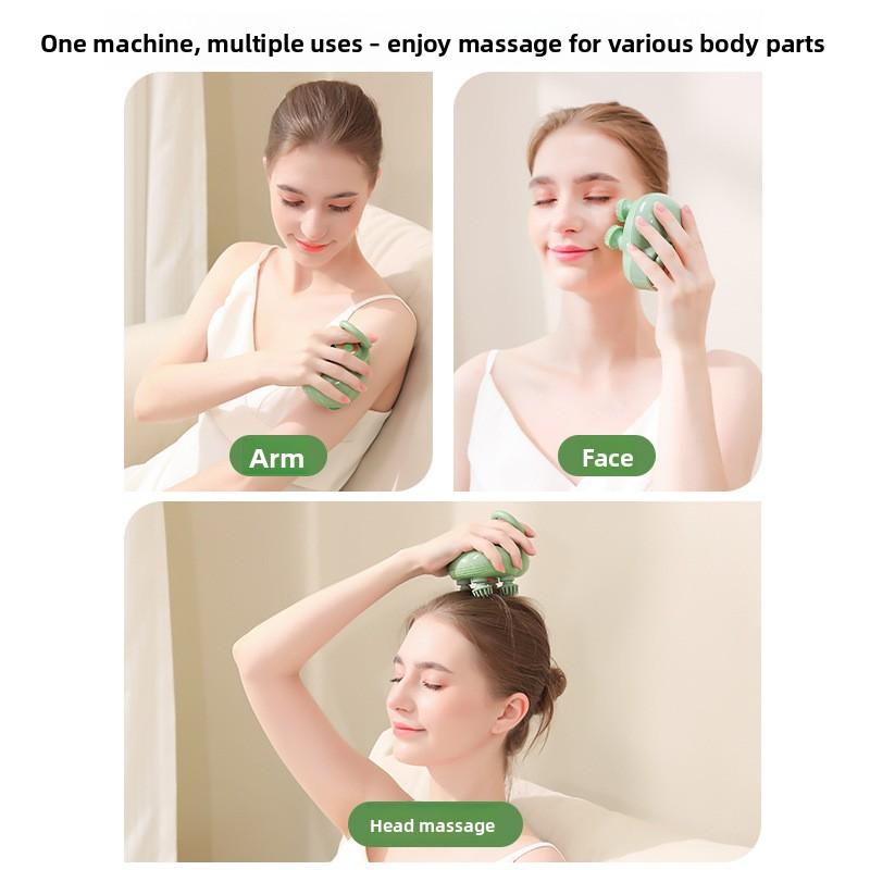 Massaggiatore Profondo per Cuoio Capelluto Pulizia Massaggiatore Adatto Anche per Animali Domestici Strumento Elettrico per Massaggio Lavabile e Portatile