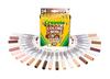 Crayola 24 Marker Colors of the Friends of the Authentic Markers, Colors, Water-Based, Skin-Tone Pens, World, World, 587802,