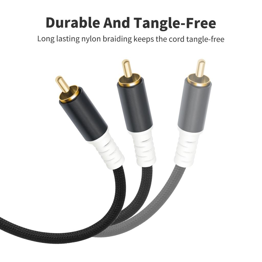 2RCA Male To 2RCA Male Stereo Sound Cables 2RCA Stereo Cable for Home Theater HDTV Amplifiers Systems Car Sound