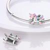Charms Copper Plated Dreamy Unicorn Rocking Chair Pendants Fit Original Bracelet Beads Women Jewellery Making Diy
