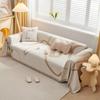 Nordic Minimalist Sofa Towel Full Coverage Anti Cat Scratching Couch Protector Cover Living Room Decoration Warm Tassel Blanket