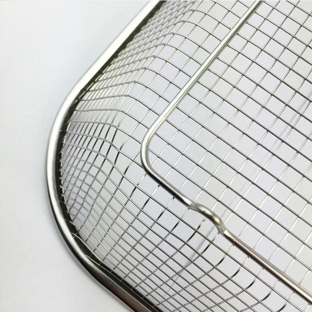 Stainless Steel Mesh Drain Basket Mesh Filtering Thickened Chopsticks Storage Basket Anti-rust Rectangle Vegetable Washing Basin