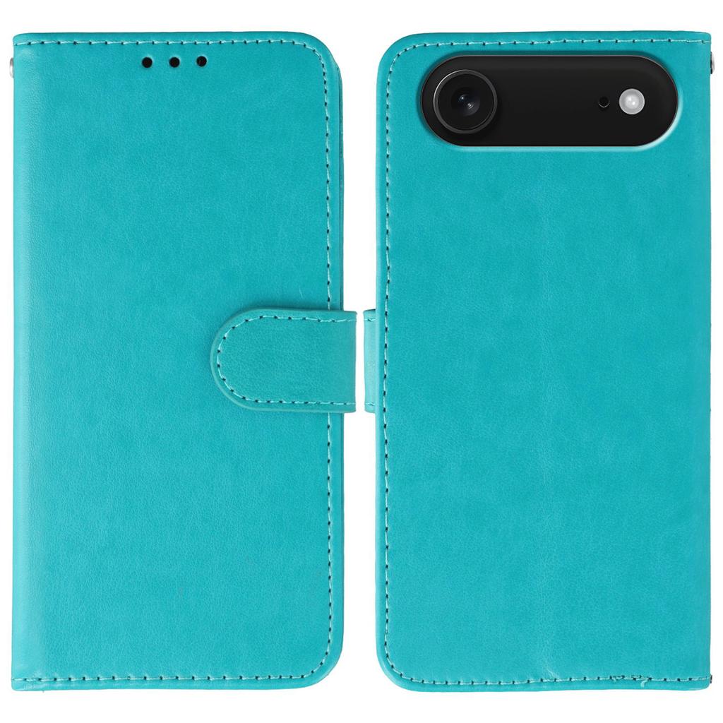 For iPhone 17 Air Case PU Leather Flip Wallet Phone Cover with Strap
