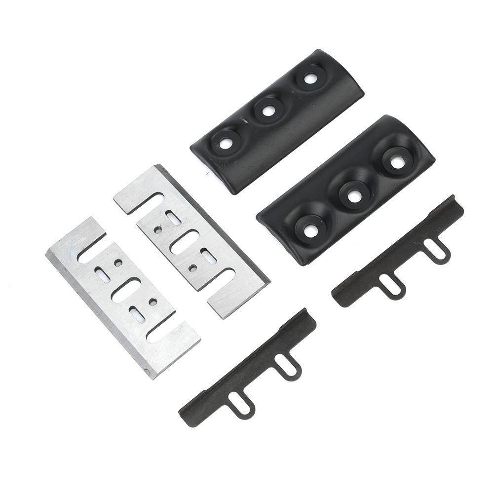 Practical Blades Electric Planer Blades Black Blade Clamp Planer Blade Clamp Tableting 6Pcs/Set For 1900B Electric Planer Metal