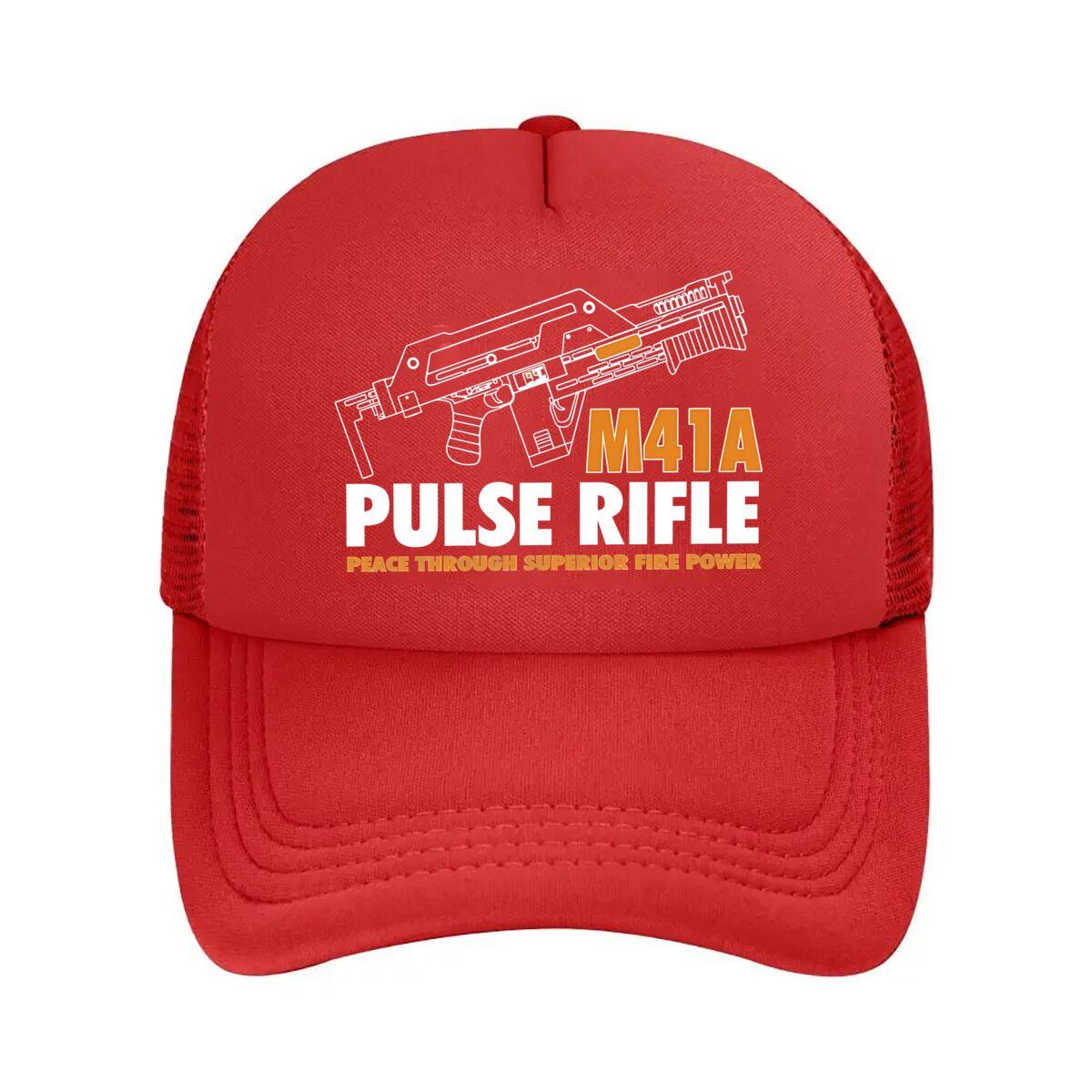 MA Pulse Rifle Mesh Baseball Cap For Womens Unisex FeUnisex Beach Dad Hat Hip Hop Snapback Cap One Size