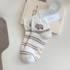 Cartoon Capybara Little Bear Socks Summer Thin Cotton Short Tube Socks Cute Internet Red Korean Edition Boat Socks Spring Autumn