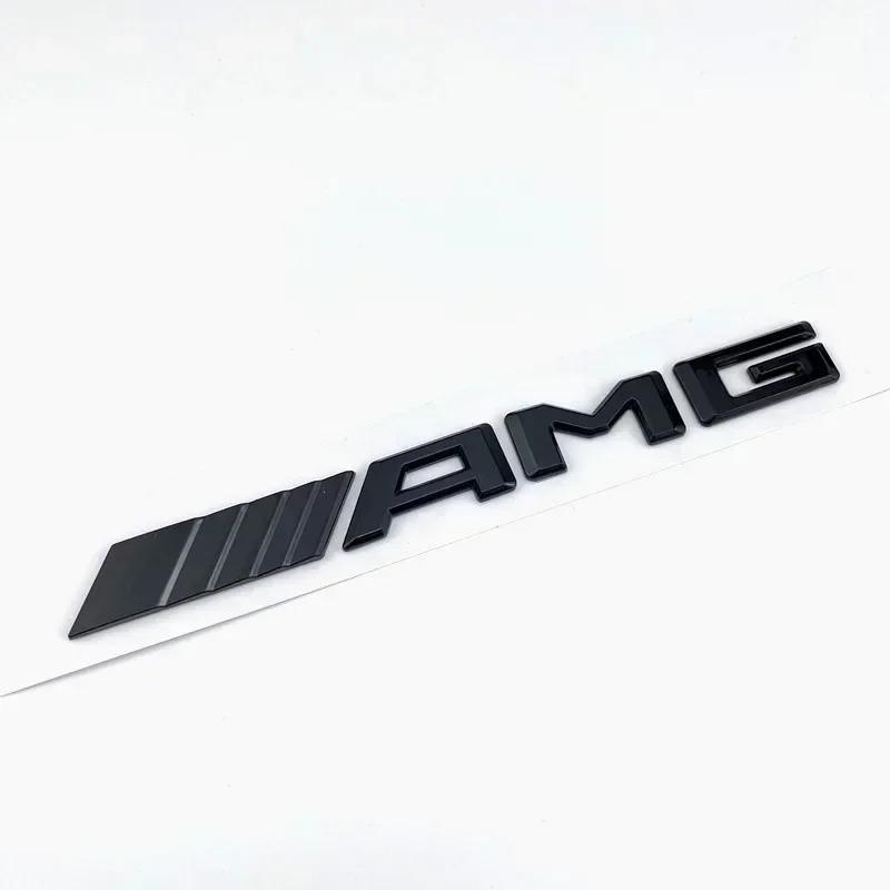 3d ABS Black AMG Emblem Letters Car Trunk Badge For Mercedes Benz W204 W205 W176 W177 W212 W213 AMG Sticker Accessories