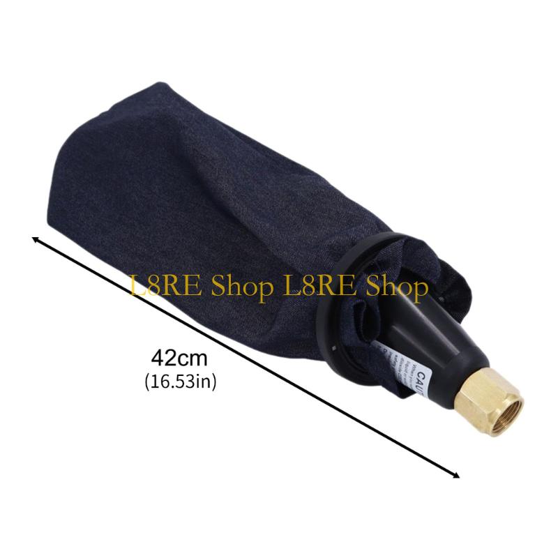 L8RE Efficient Dry Ice Maker Attachment with Collection Bag Household Dry Ice Maker with Plastic Cone CO2 Cylinder Adapter