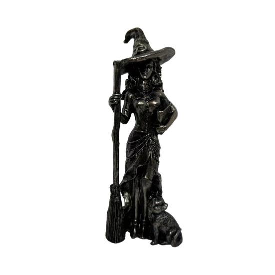 Sexy Witch Figurine Gothic Witch Ornament Desktop Decorative Witch Sculpture