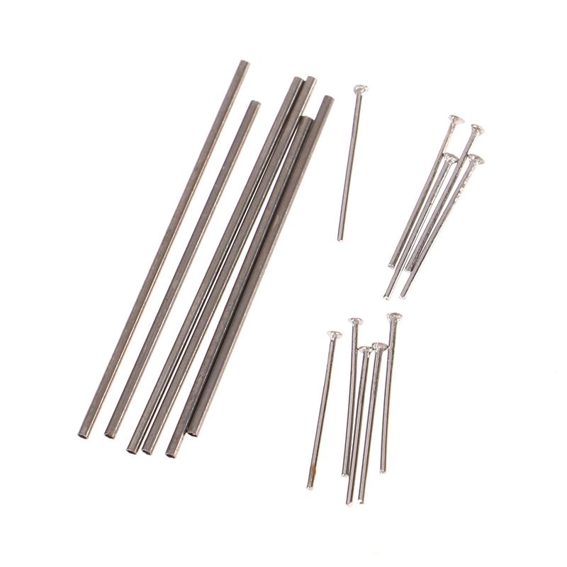 5Sets 0.8X25Mm/28Mm Nails Pin For 1:64 Hw/Matchbox/Tomeca Model Cars