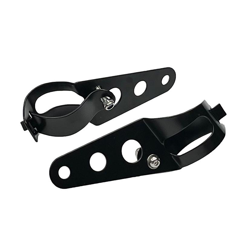 

Universal 5.75 7 Motorcycle Headlight Mount Bracket Fork Ear Chopper Headlamp Holder Clamp Adjustable Motor Fork Mount чорний