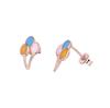 Enamel Drip Earrings Fresh Sweet Temperament Pink Earrings Confession Love Balloon Earrings