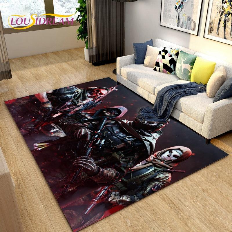 COD, Call of Duty Game ,Gamer Area Rug,Carpets Rug for Living Room Bedroom Sofa Doormat Decoration,Kids Play Non-slip Floor Mat