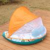 Headrest Pool Floats With Canopy Swimming Pool Float With Ergonomic For Adults Inflatable Beach Floating Chair For Summer Beach