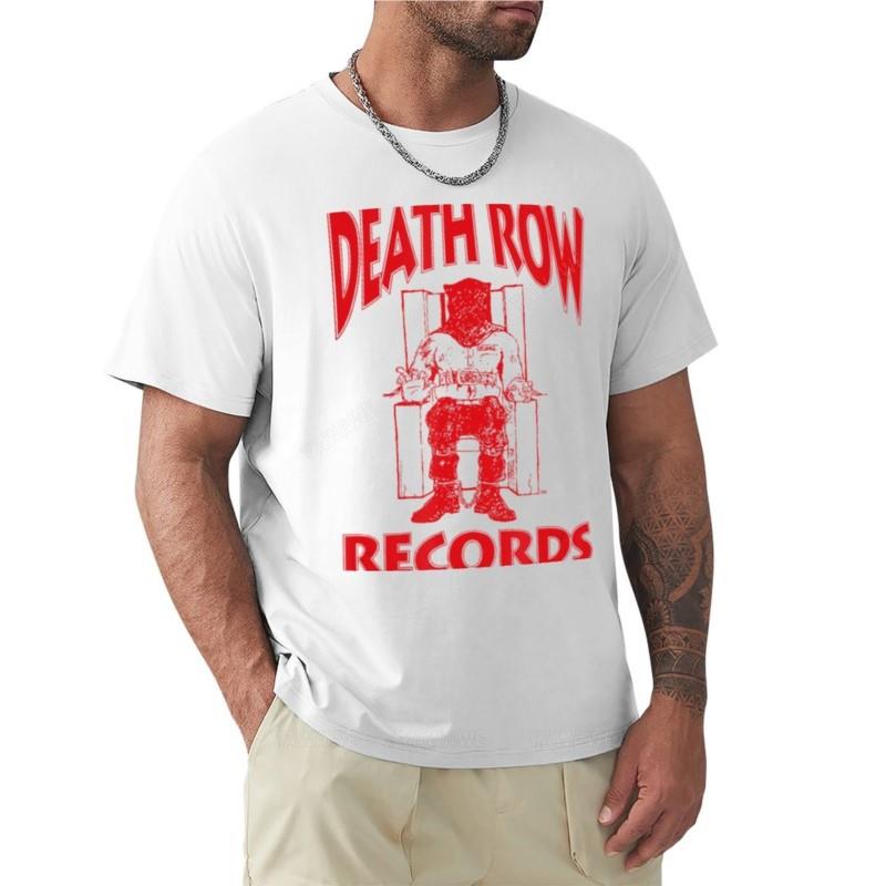 

Death Row Records Red T-Shirt plus size tops plus size t shirts funny t shirt mens cotton t shirts summer black t-shirt men tees S