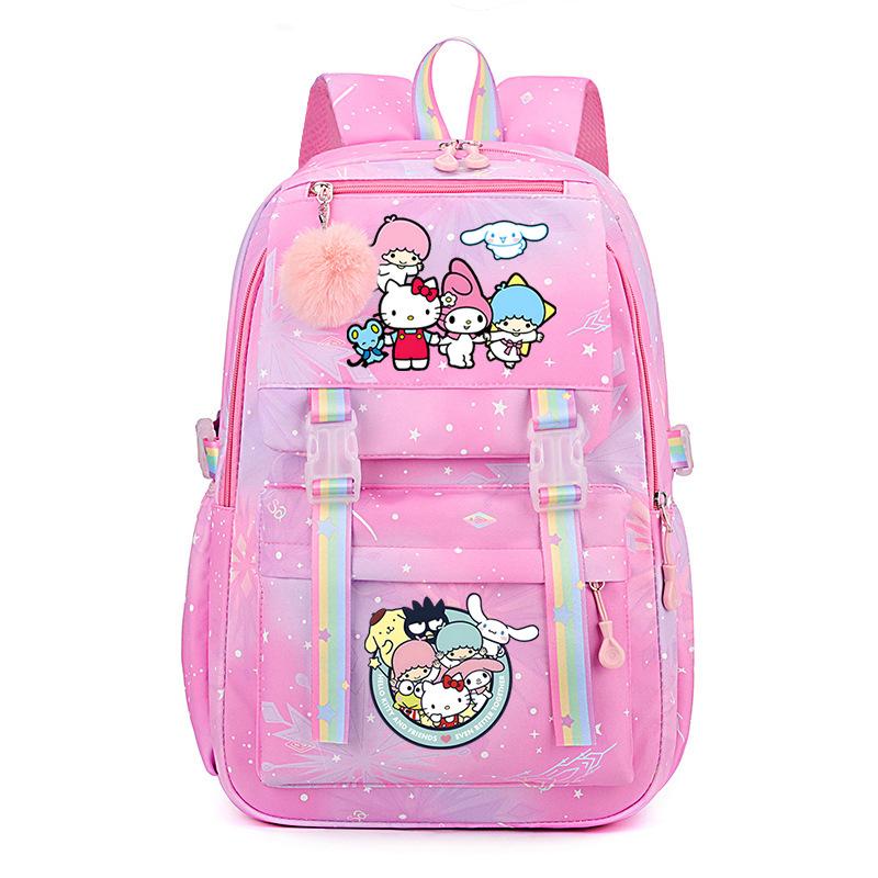 Collection Sweet Xiaoqing Cartoon Peripheral Trend Ridge Protection Backpack Large Capacity Student School Bag
