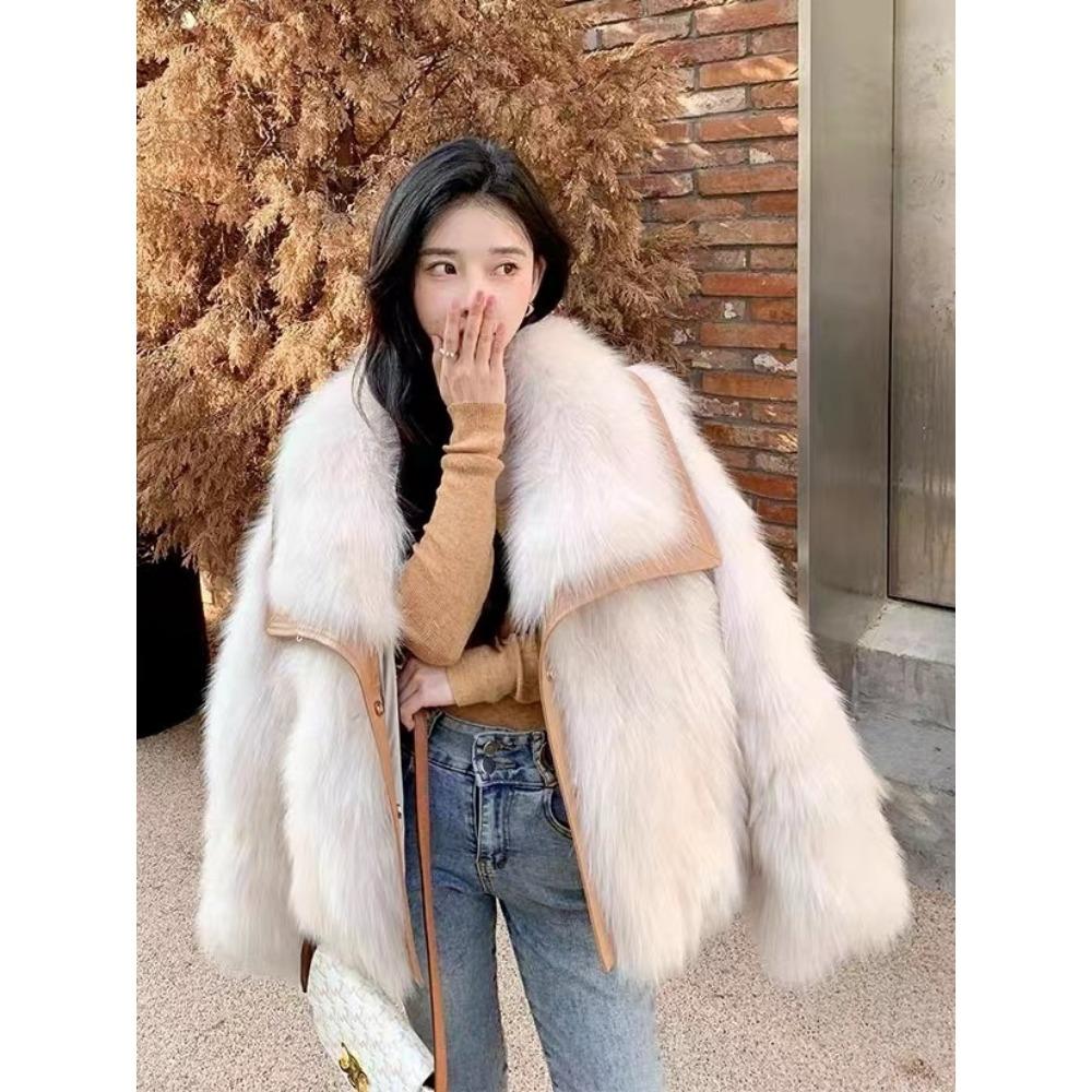 Premium Fur Coat Women's New Winter Plush Thickened Fur Coat Fluffy Foreign Gas Environmentally Friendly Foreign Gas Coat