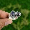 Natural Lapis Lazuli Gemstone Promise Flower Ring Size 8 925 Silver For Girls