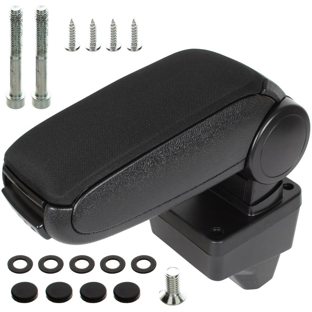 Peugeot 208 II 2019- Armlehnen-Set Schwarzes Gewebe + Montagesatz