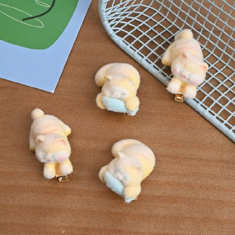 Nonslip Hair Clip For Sports Dance Cute Cats Design Barrettes Strong Hold Comfortable Hairpiece Cartoon Accessory