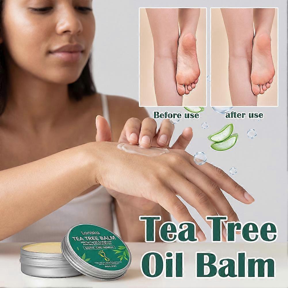 Tea Tree Foot Care Balm Athlete's Foot Treatment Moisturizing Dry Skin Relief