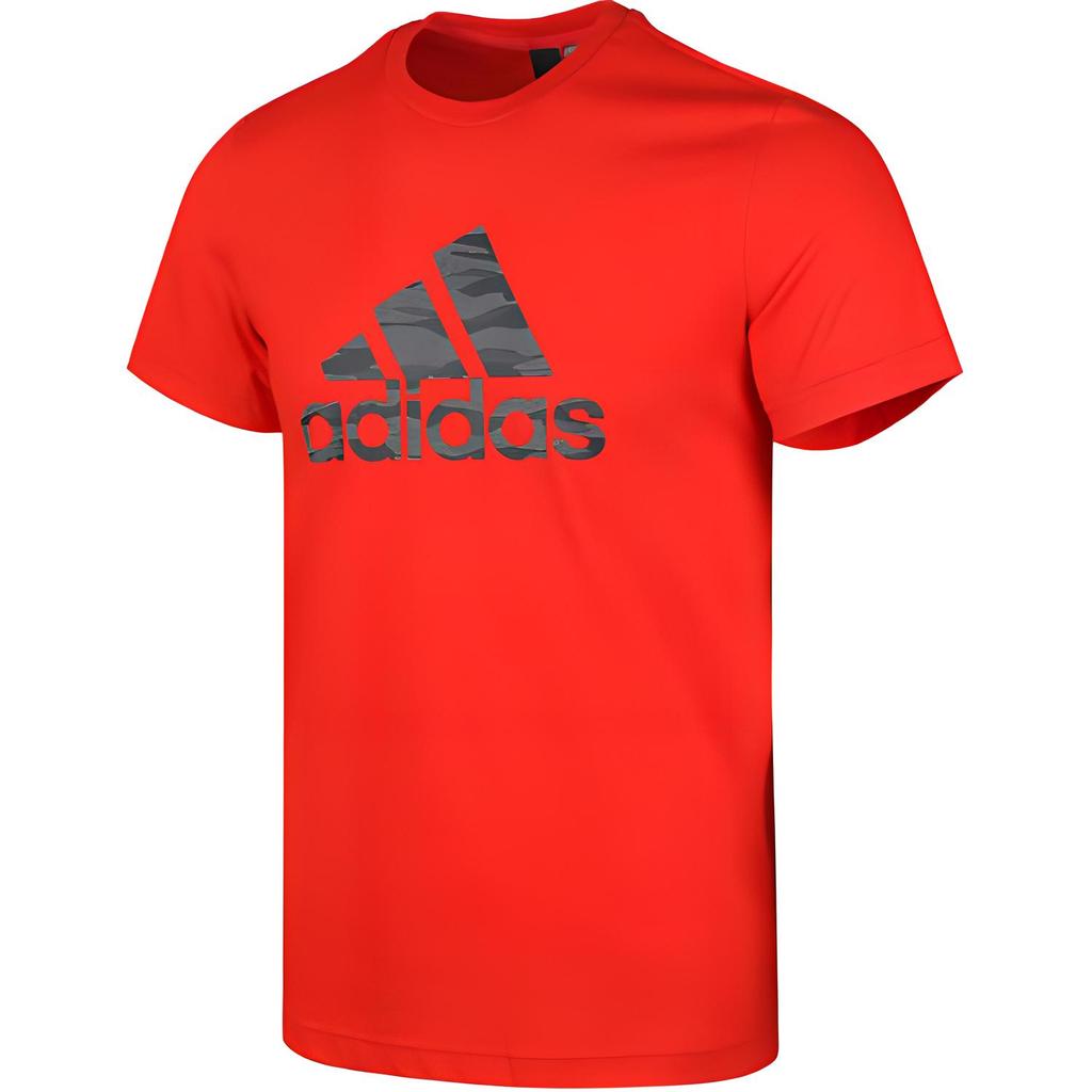 Adidas Gfx Bos Infill Round Neck Fashion Pullover Short Sleeve T-Shirt Men Tops Red EK4740